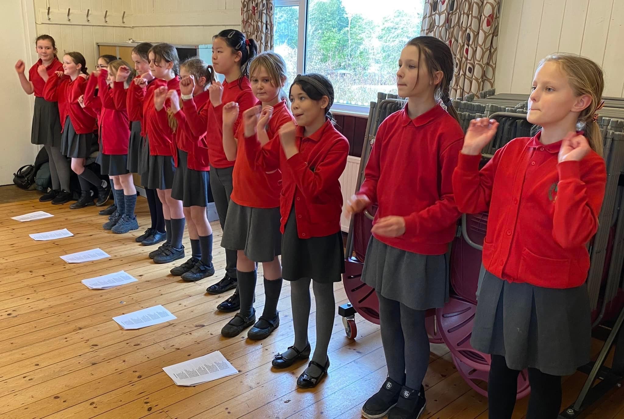 Singing Club performing at the Wheathampstead Community Group's Thursday Lunch Club
